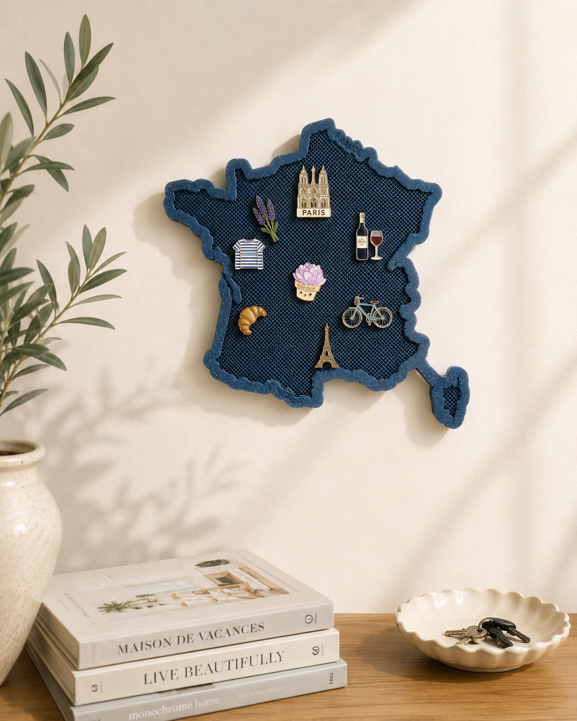 Country Travel Pin Display Board
