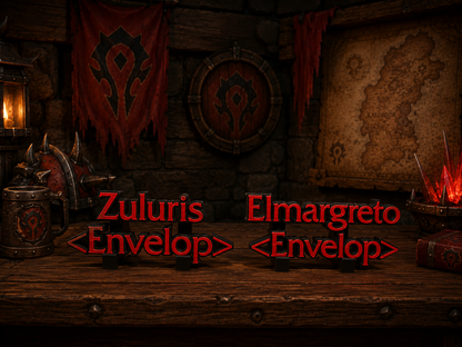 Custom World of Warcraft Small Nameplate or Ornament