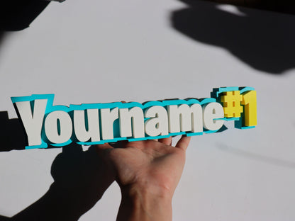 Personalized Battle Royale Nameplate | Last Man Standing Name Sign | Squad Play | Gamer Decor
