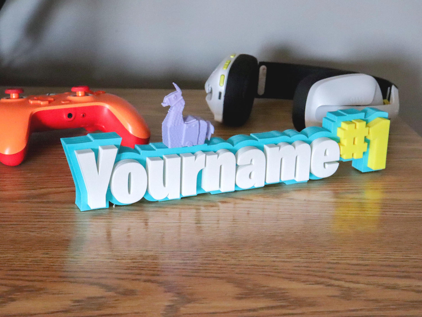 Personalized Battle Royale Nameplate | Last Man Standing Name Sign | Squad Play | Gamer Decor