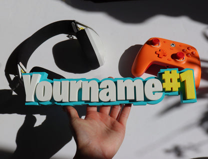 Personalized Battle Royale Nameplate | Last Man Standing Name Sign | Squad Play | Gamer Decor