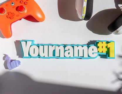 Personalized Battle Royale Nameplate | Last Man Standing Name Sign | Squad Play | Gamer Decor