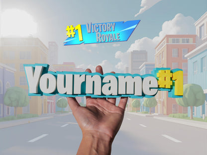 Personalized Battle Royale Nameplate | Last Man Standing Name Sign | Squad Play | Gamer Decor