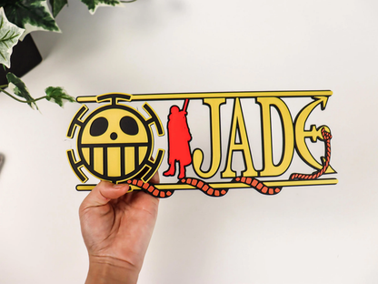 Custom One Piece Nameplate