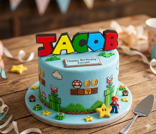Custom Mario Inspired Nameplate