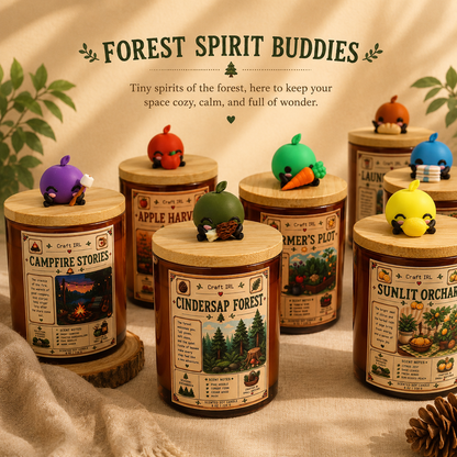 Stardew Valley Inspired Candles with Junimo Buddy