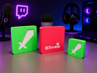 Custom Twitch Partner Desk Decor