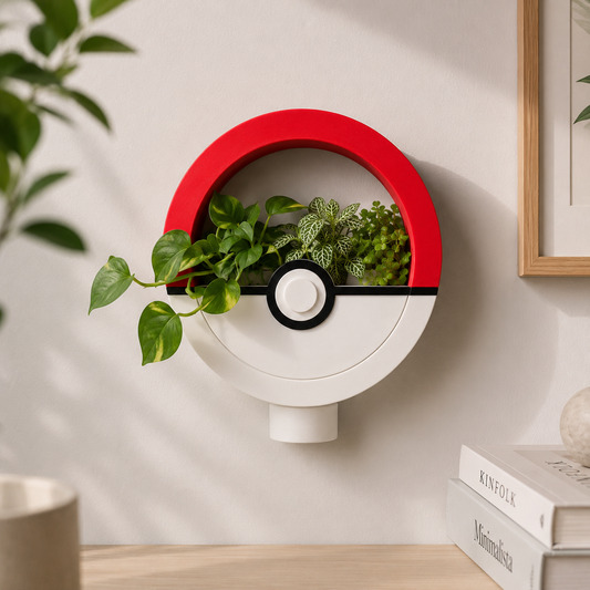 PokeBall Wall Planter