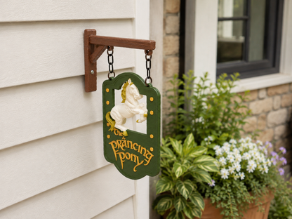 The Prancing Pony Hanging Tavern Sign