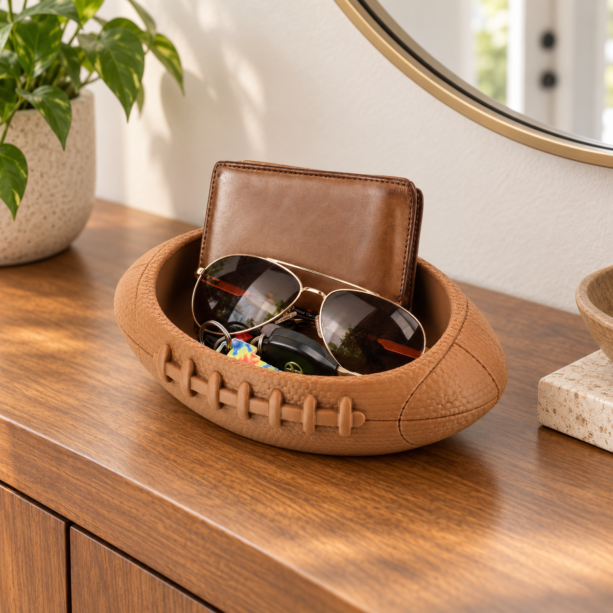 Football Catchall Tray – Organizer for Him