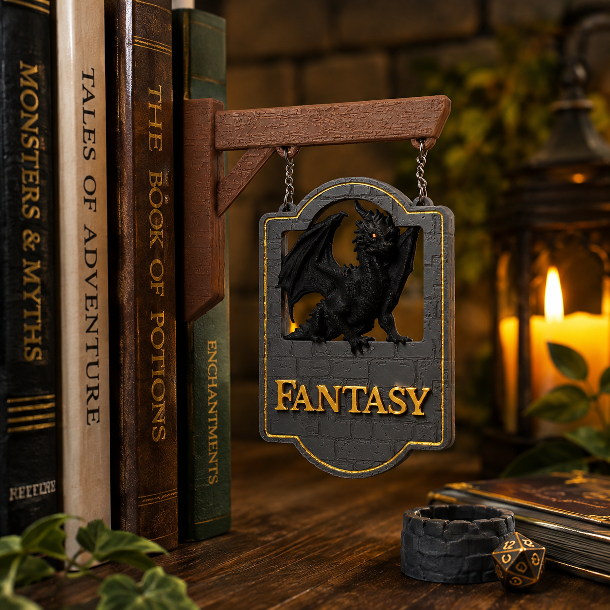 Tavern Sign Bookshelf Sign