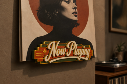 Art Deco Now Playing Vinyl Record Holder
