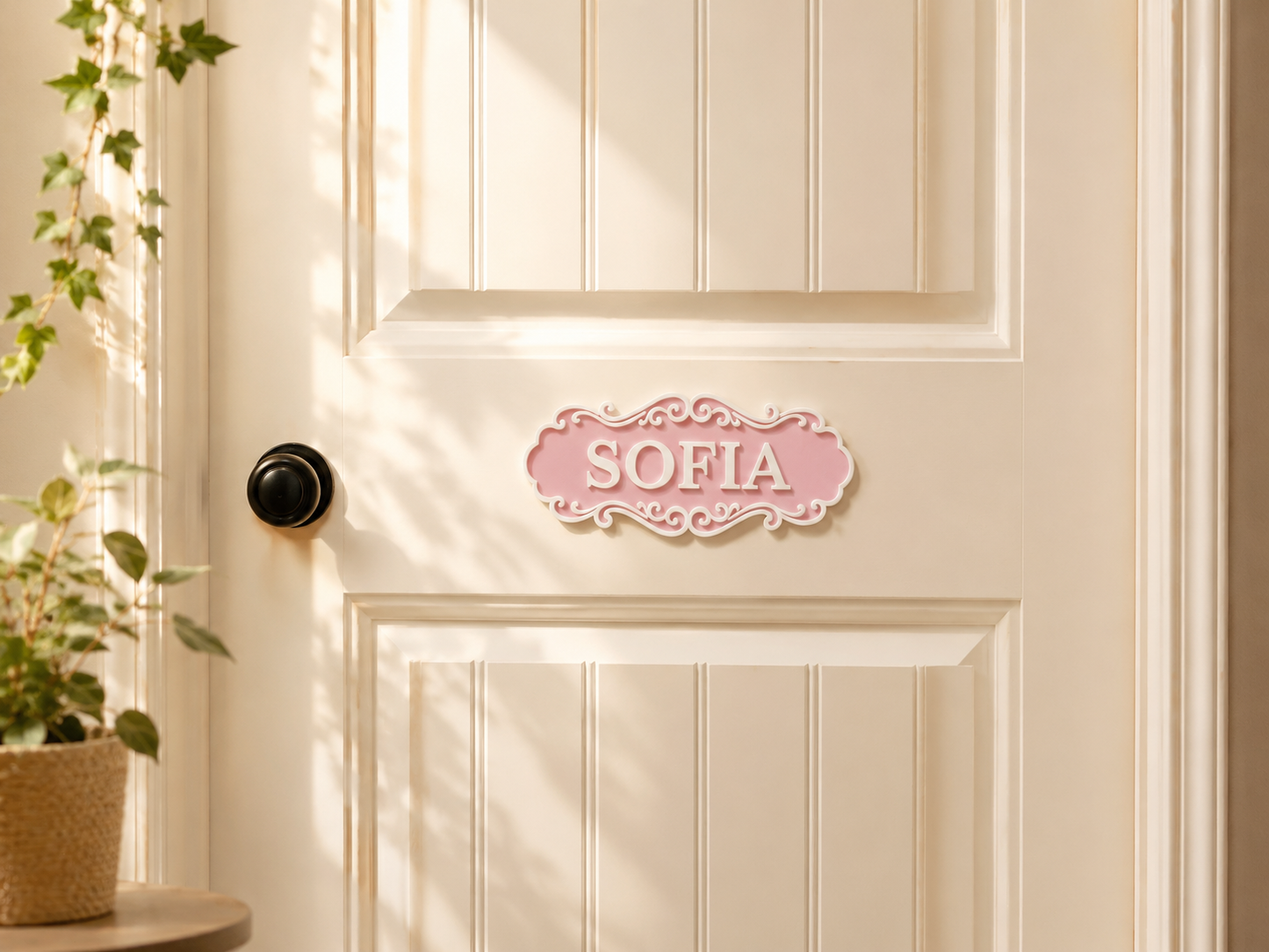 Personalized Vintage Room Door Name Plaque