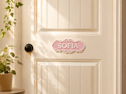 Personalized Vintage Room Door Name Plaque