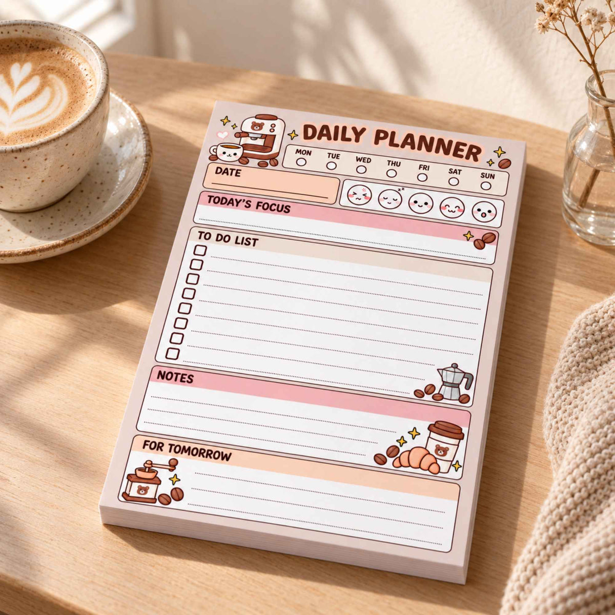 Coffee Time Planner Pad