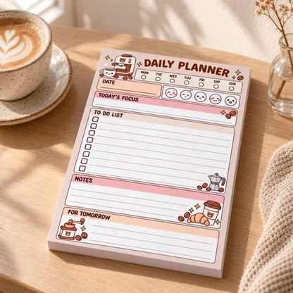 Coffee Time Planner Pad