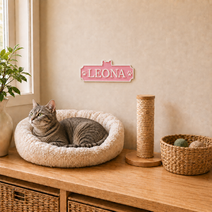 Personalized Cat Name Sign