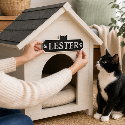 Personalized Cat Name Sign