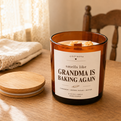Personalized Baked Goods Candles for Baker