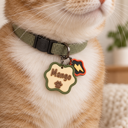 Custom Dog Name Tag – Cute Collar Charm
