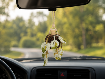 Pothos Vine Car Diffusers - Planty Rearview Mirror Decor and Car Air Freshener Accessories - Plant Lover Gifts