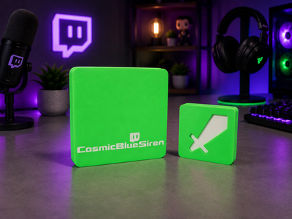 Custom Twitch Partner Desk Decor