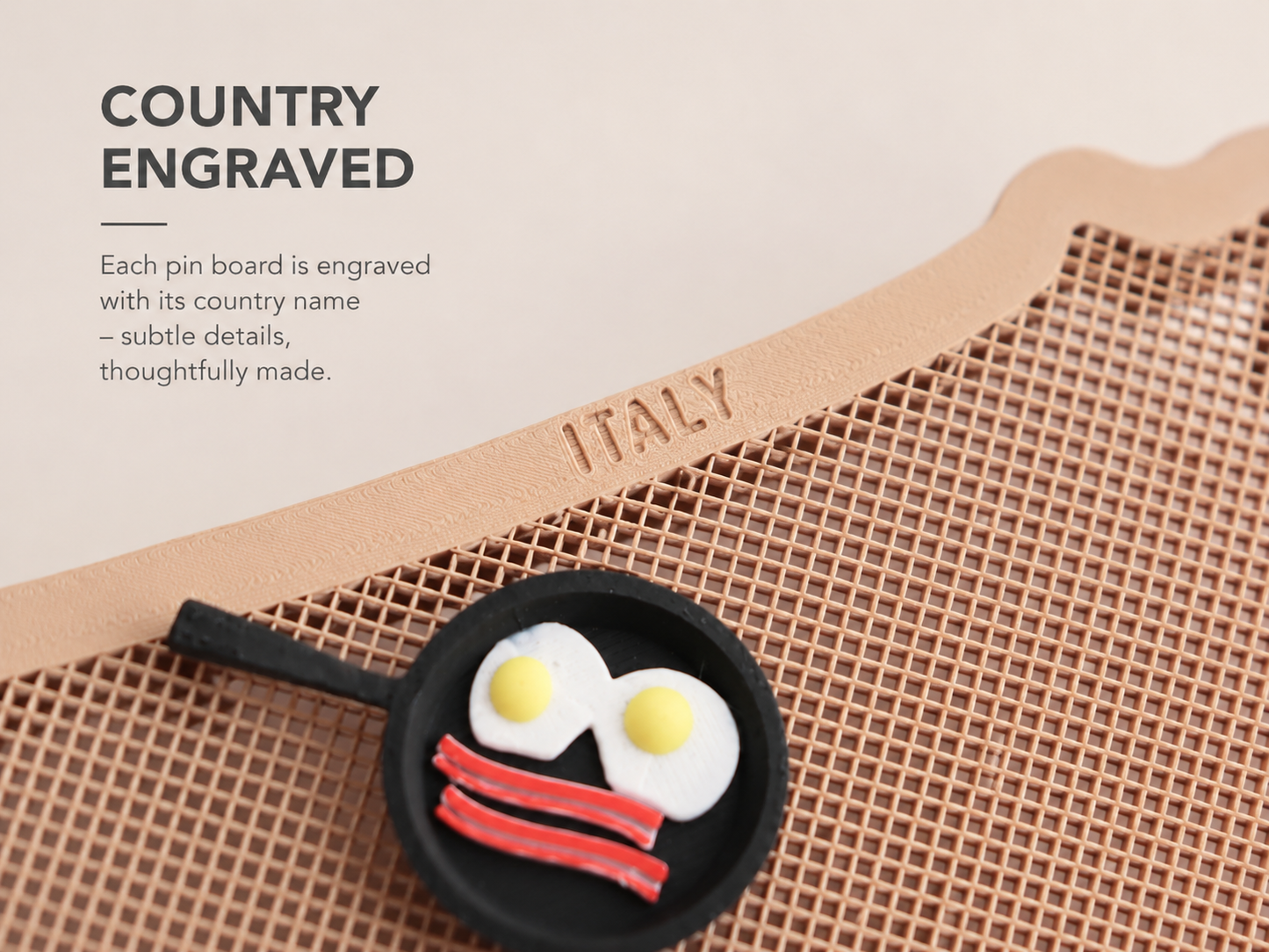 Country Travel Pin Display Board