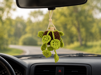 Pothos Vine Car Diffusers - Planty Rearview Mirror Decor and Car Air Freshener Accessories - Plant Lover Gifts