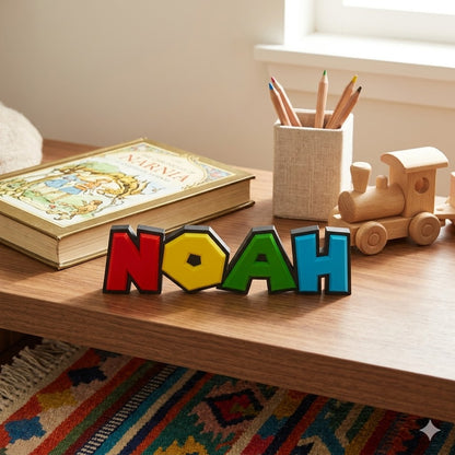 Custom Mario Inspired Nameplate