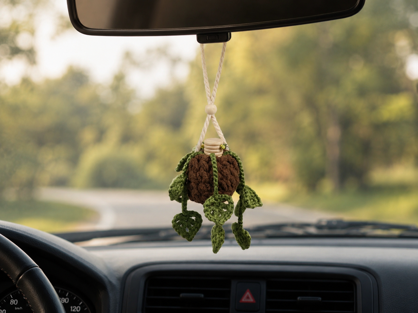 Pothos Vine Car Diffusers - Planty Rearview Mirror Decor and Car Air Freshener Accessories - Plant Lover Gifts