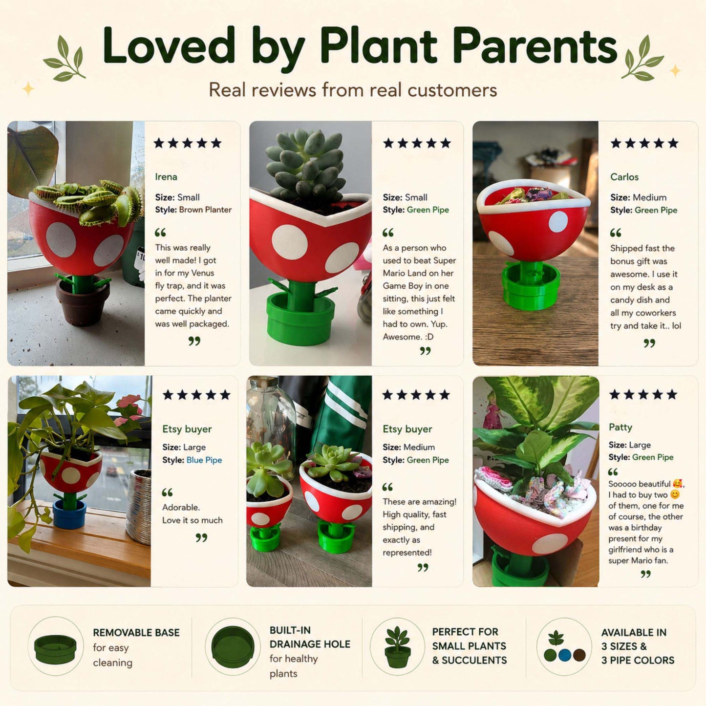 Piranha Plant Planter