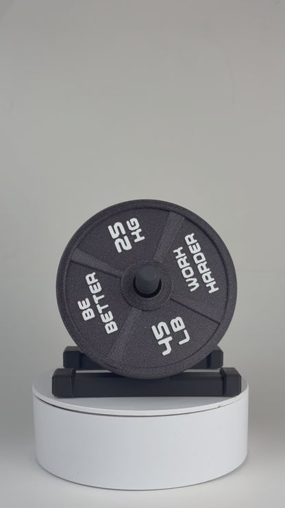 Gym Coaster Set Weight Plate with Rack