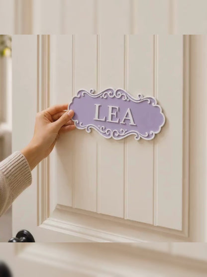 Personalized Vintage Room Door Name Plaque