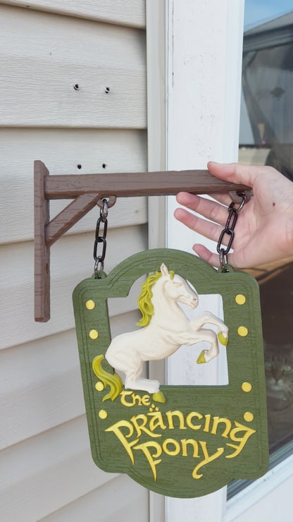 The Prancing Pony Hanging Tavern Sign