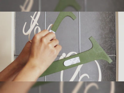 Custom Initial Wall or Door Name Sign