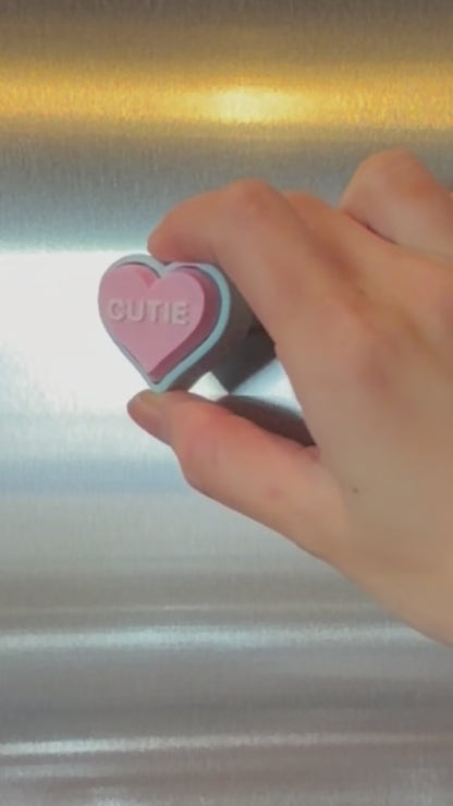 Heart Candy Clicker Magnets