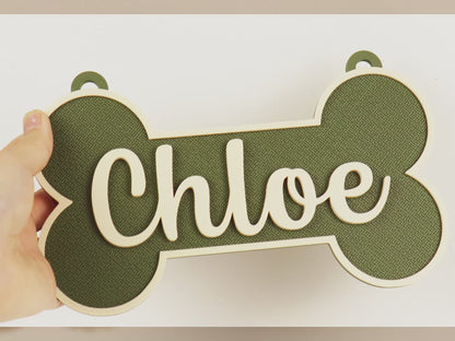 Custom Dog Bone Name Sign