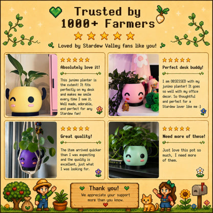 Junimo Planter - Stardew Valley Planter and Gift