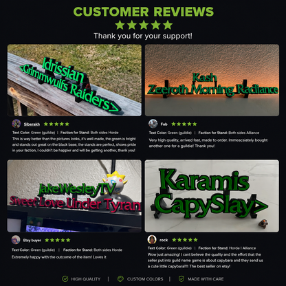 Custom World of Warcraft Nameplate