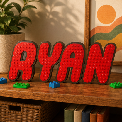 Customized Brick Toy Nameplate