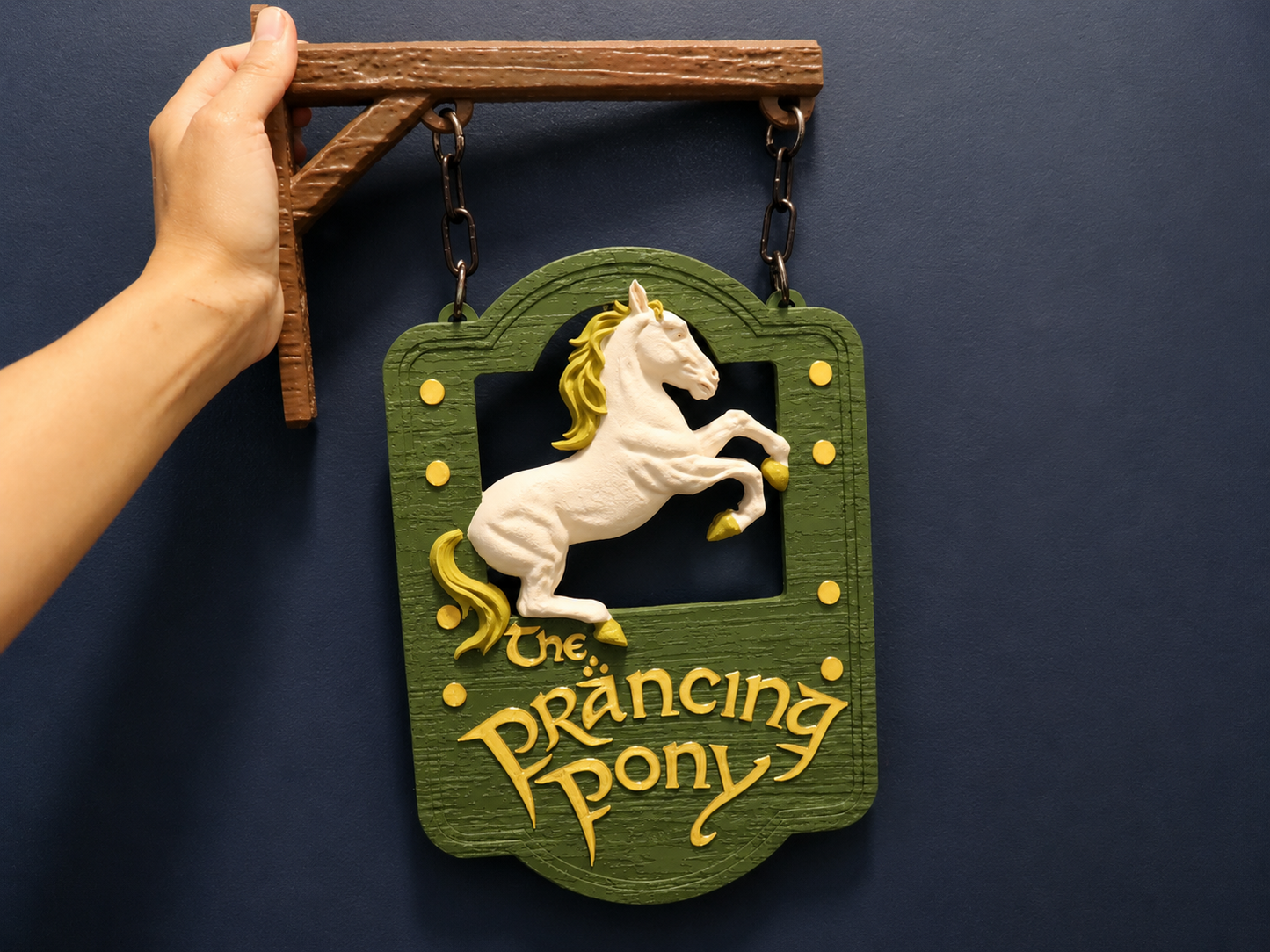 The Prancing Pony Hanging Tavern Sign