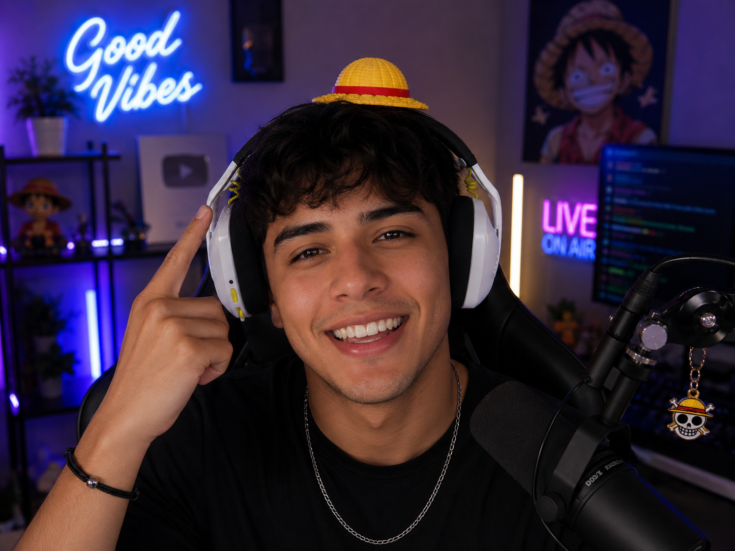 One Piece Hat Headphone Attachment