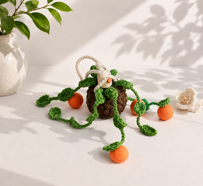 Fruit Vine Crochet Car Diffuser - Rearview Mirror Decor and Car Air Freshener Accessories
