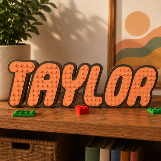 Customized Brick Toy Nameplate