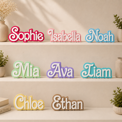 Custom Doll Style Nameplate