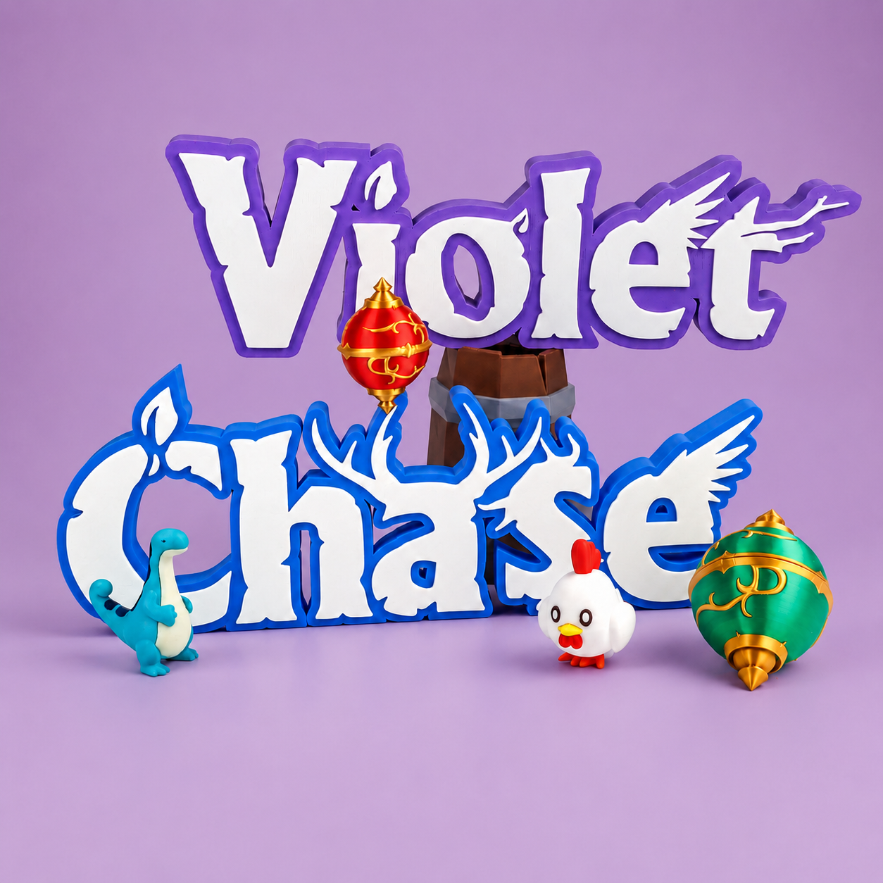 Personalized Palworld-Inspired Name Sign with FREE Mini Pal Sphere