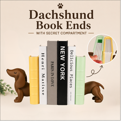Dachshund Bookends - Long Sausage Doggy