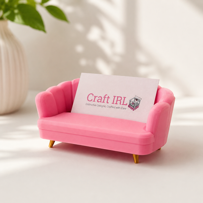 Art Deco Scallop Shell Couch Business Card Holder
