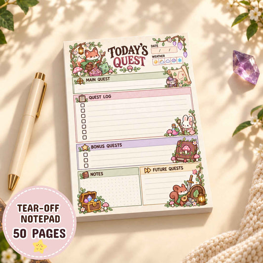 DnD Woodland Adventurers Planner Pad