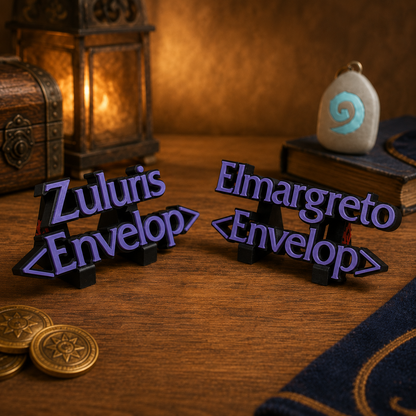Custom World of Warcraft Small Nameplate or Ornament